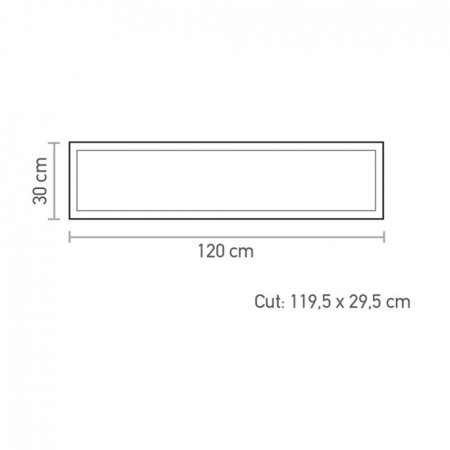 Πάνελ LED Χωνευτό 48W 4000K 30X120cm Λευκό 2.48.03.2 INLIGHT