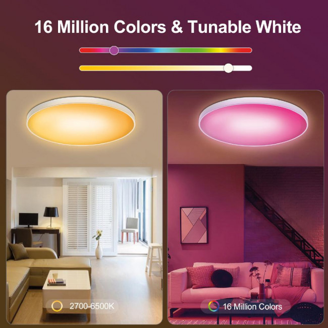 Πλαφονιέρα LED 48W 4000k Λευκό Με Τηλεχειριστήριο 42029 INLIGHT