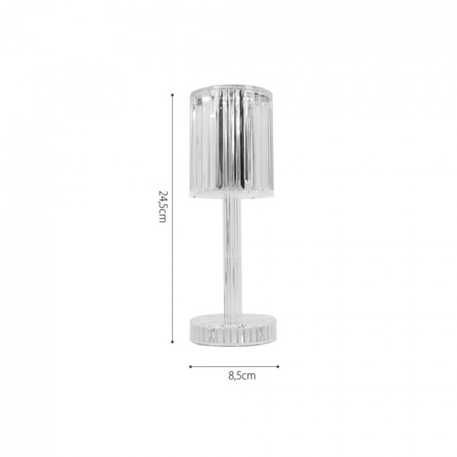 Πορτατίφ LED 1W 3000k-6000k Διάφανο Φορητό 3040 INLIGHT