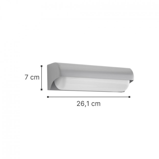 Απλίκα LED 10W 3000k Γκρι Erie 80203030 IT-LIGHTING
