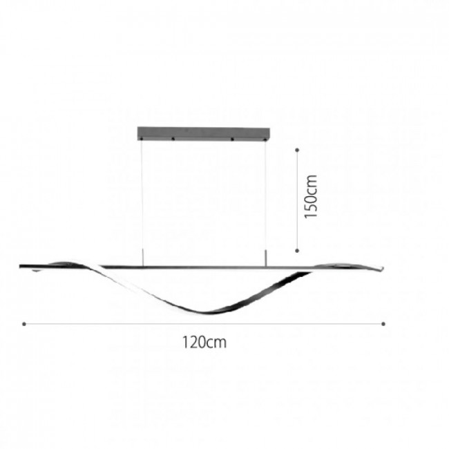 Φωτιστικό LED 40W 3000k Μαύρο 6084-BL INLIGHT