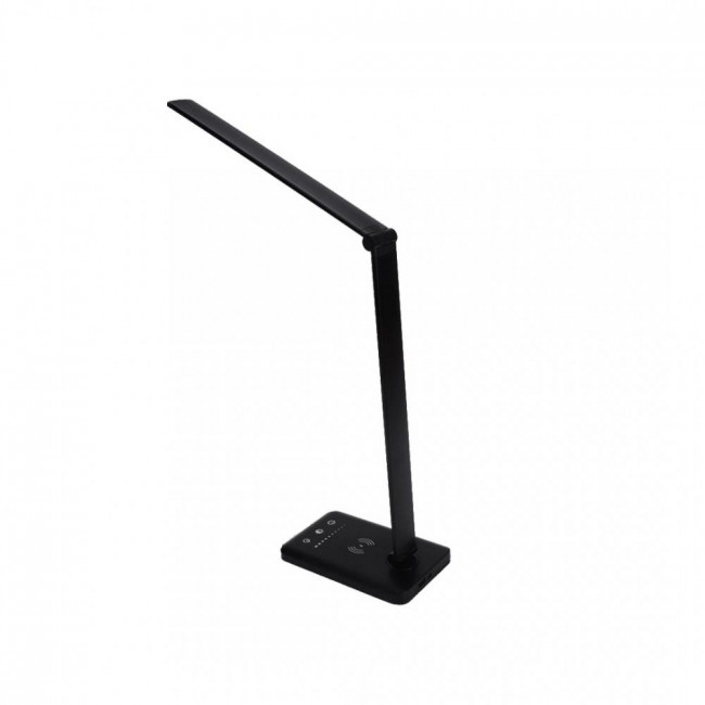 Φωτιστικό Γραφείου LED 6W 3000k-6000k Μαύρο Με USB Και Wireless Φορτιστή 3045-BL INLIGHT