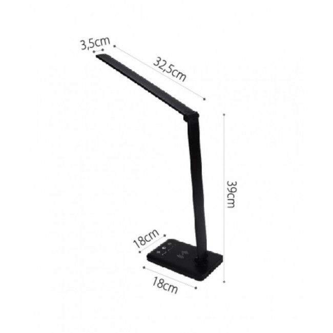 Φωτιστικό Γραφείου LED 6W 3000k-6000k Λευκό Με USB Και Wireless Φορτιστή 3045-WH INLIGHT