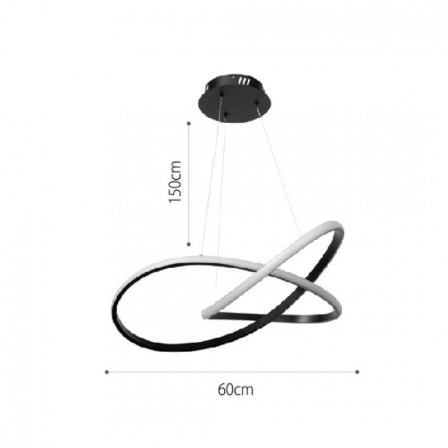 Φωτιστικό LED 48W 3000k-6000k Χρυσό 6082-GL INLIGHT