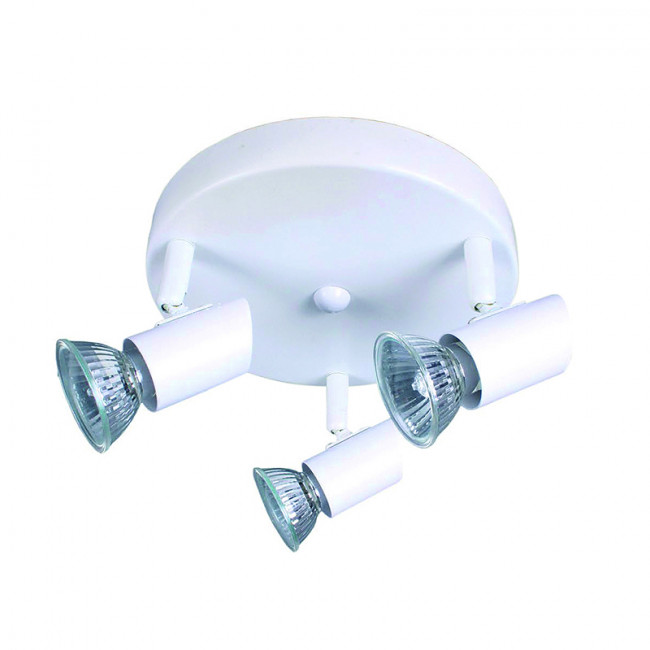 Σποτ Οροφής Τρίφωτο GU10 Λευκό 9077-3 INLIGHT
