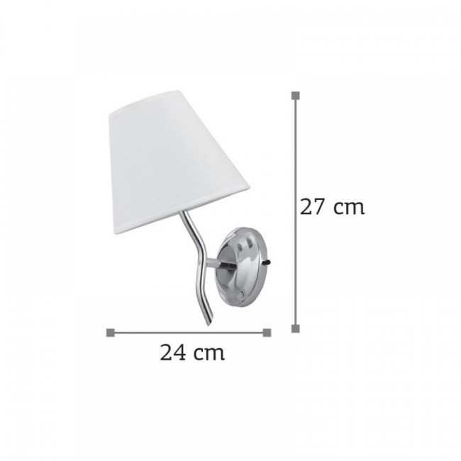 Απλίκα Ε14 Χρυσό Και Λευκό 43413 INLIGHT