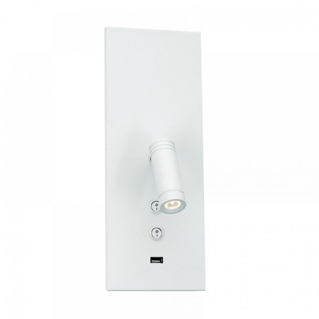 Σποτ Επίτοιχο LED 19W 3000K Λευκό Με USB 43403 INLIGHT