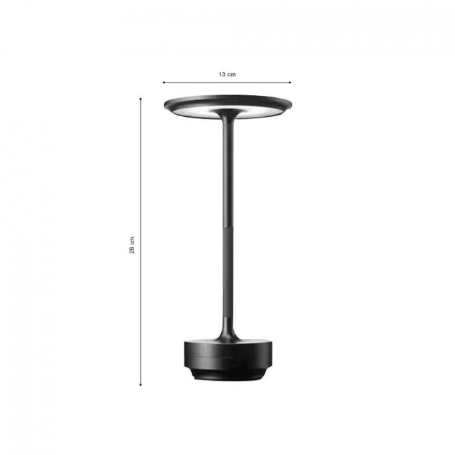 Πορτατίφ LED 3W 3000k-6000k Μαύρο Φορητό 3055 INLIGHT