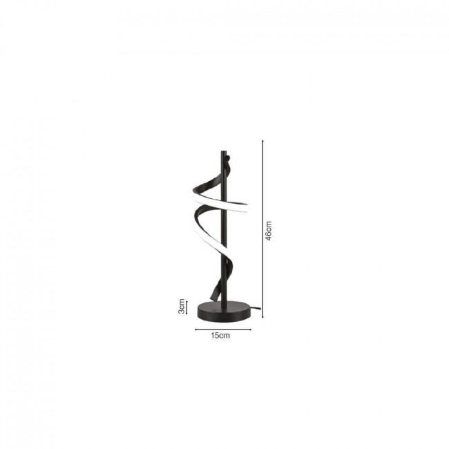 Πορτατίφ LED 14W 3000k-6000k Μαύρο 3062 INLIGHT