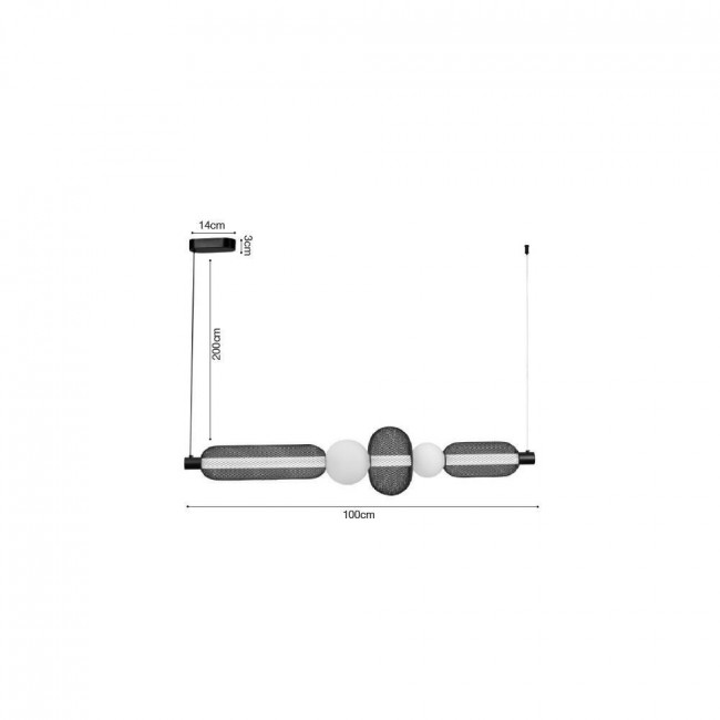 Φωτιστικό LED 28W 3000k Μαύρο 4073 INLIGHT