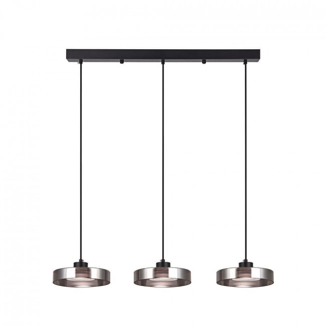 Φωτιστικό LED 36W 3000k-6000k Μαύρο Και Φυμέ 4075-3R INLIGHT