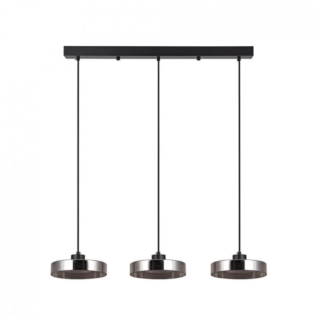 Φωτιστικό LED 36W 3000k-6000k Μαύρο Και Φυμέ 4075-3R INLIGHT