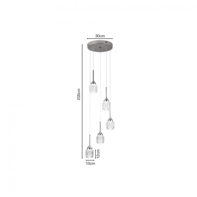 Φωτιστικό LED 50W 3000k Χρυσό 4077-5 INLIGHT