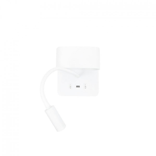 Απλίκα LED 9W 3000k Λευκό Με USB 43036 INLIGHT