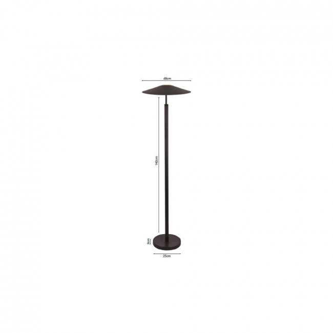 Φωτιστικό Δαπέδου LED 14W 3000k Μαύρο 45033 INLIGHT