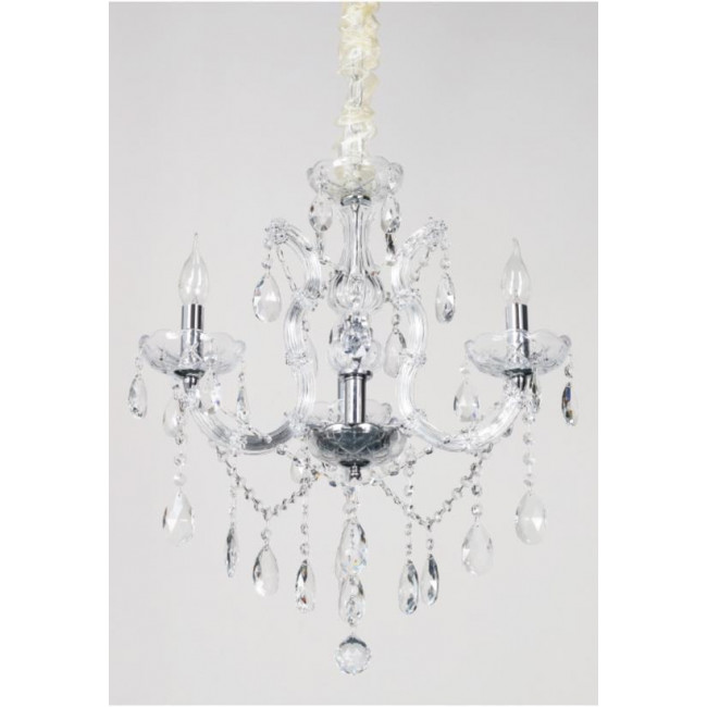 Φωτιστικό Τρίφωτο E14 Χρώμιο Και Κρύσταλλο 5244-3 INLIGHT