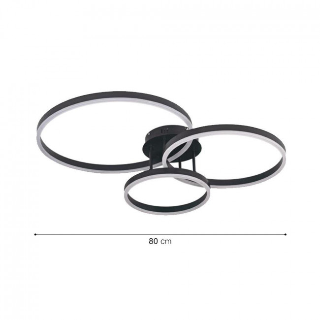 Φωτιστικό LED 75W 3000k-6000k Χρυσό 6094-A INLIGHT