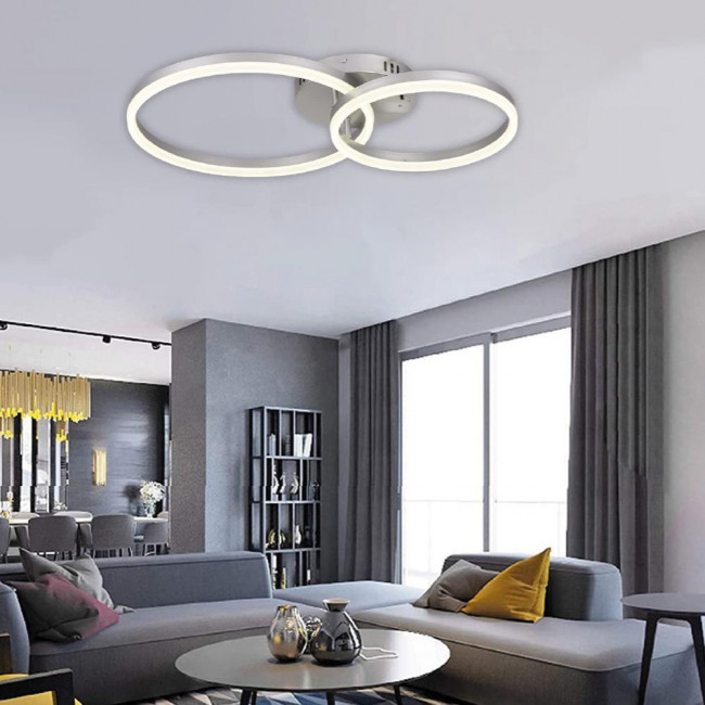 Φωτιστικό LED 45W 3000k-6000k Ασημί 6094-B INLIGHT