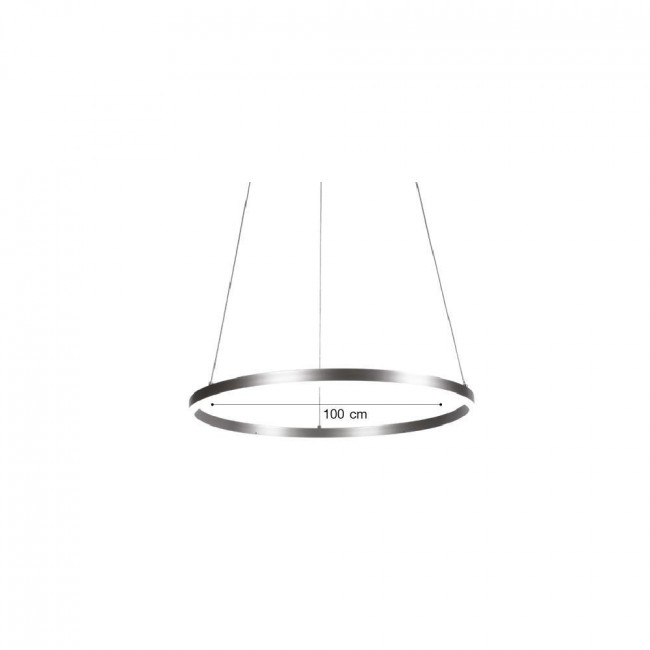 Φωτιστικό LED 45W 3000k-6000k Ασημί 6095-AA INLIGHT