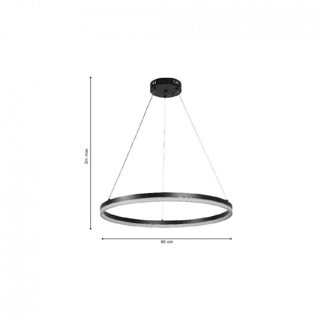 Φωτιστικό LED 45W 3000k-6000k Ασημί 6095-C INLIGHT