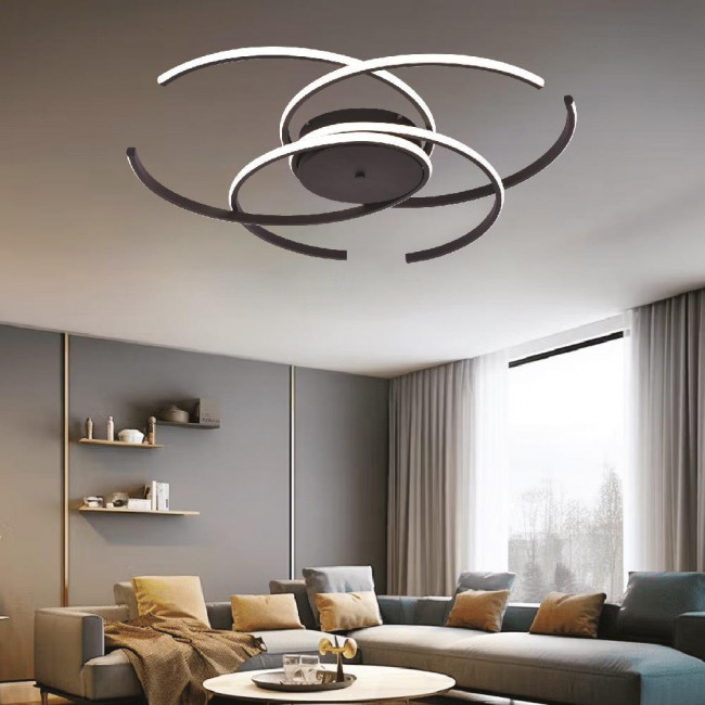 Φωτιστικό LED 100W 3000k-6000k Μαύρο 6111-A INLIGHT