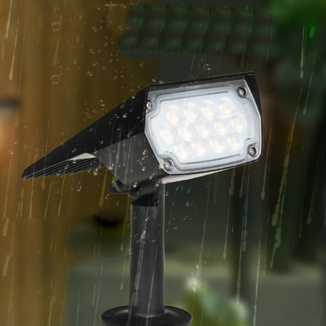 Ηλιακό Φωτιστικό LED 3W 3000k-6000k Μαύρο Amistad 80204910S IT-LIGHTING