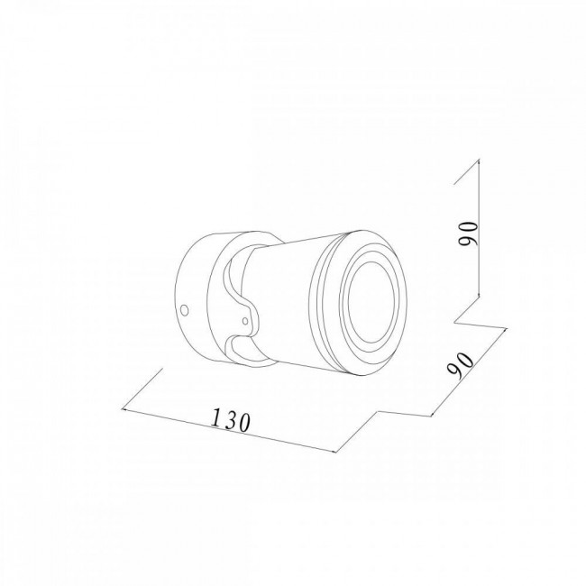 Σποτ Οροφής GU10 Λευκό Crescent 80206024 IT-LIGHTING