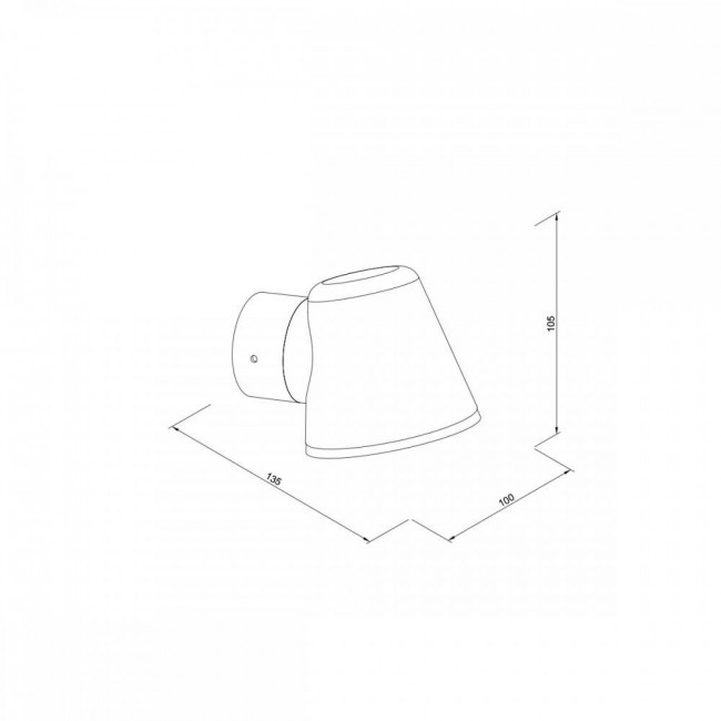 Απλίκα GU10 Μαύρο Canyon 80206214 IT-LIGHTING