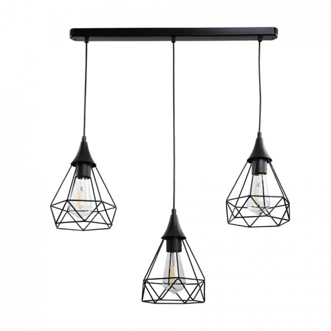 Φωτιστικό Τρίφωτο Ε27 Μαύρο 4024-3-BL INLIGHT
