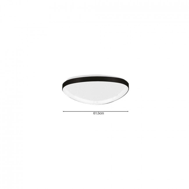 Πλαφονιέρα LED 25W 3000k-6000k Μαύρο 42043 INLIGHT