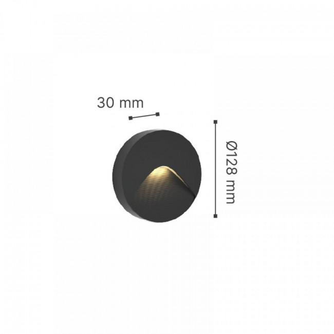 Απλίκα LED 2W 3000k-6000k Ανθρακί Horseshoe 80201940 IT-LIGHTING