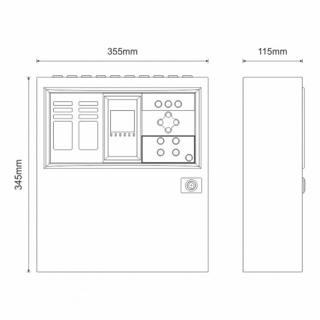 BSR-1004 Διευθυνσιοδοτούμενος Πίνακας Πυρανίχνευσης 4 Βρόχων