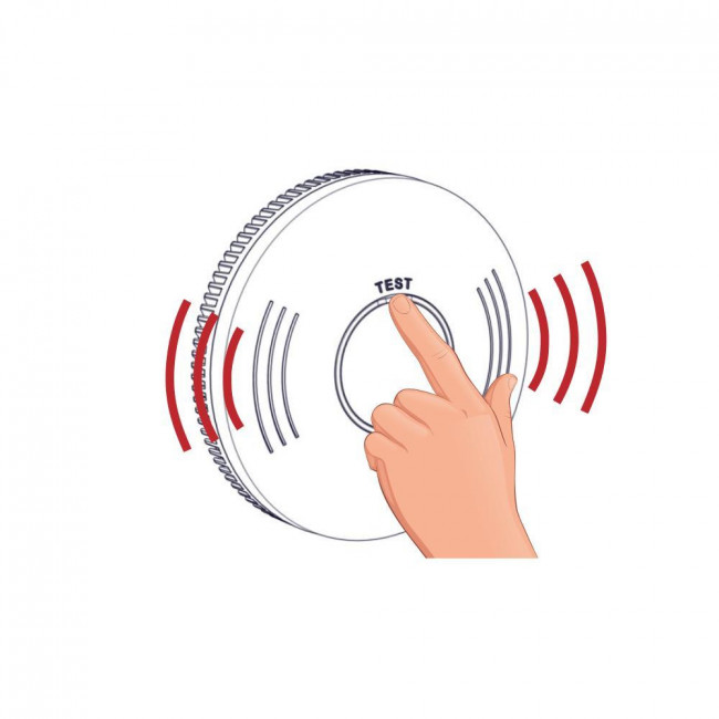 Ανιχνευτής Ορατού Καπνού Αυτόνομος Με Σειρήνα Λευκό BS-506 OLYMPIA ELECTRONICS