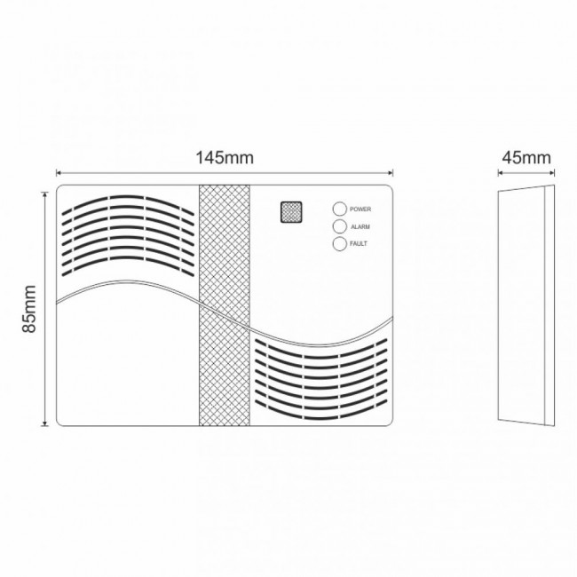 BS-695 Αυτόνομος Ανιχνευτής Φυσικού Αερίου (Μεθάνιο) Με Έξοδο Για Ηλεκτροβάνα