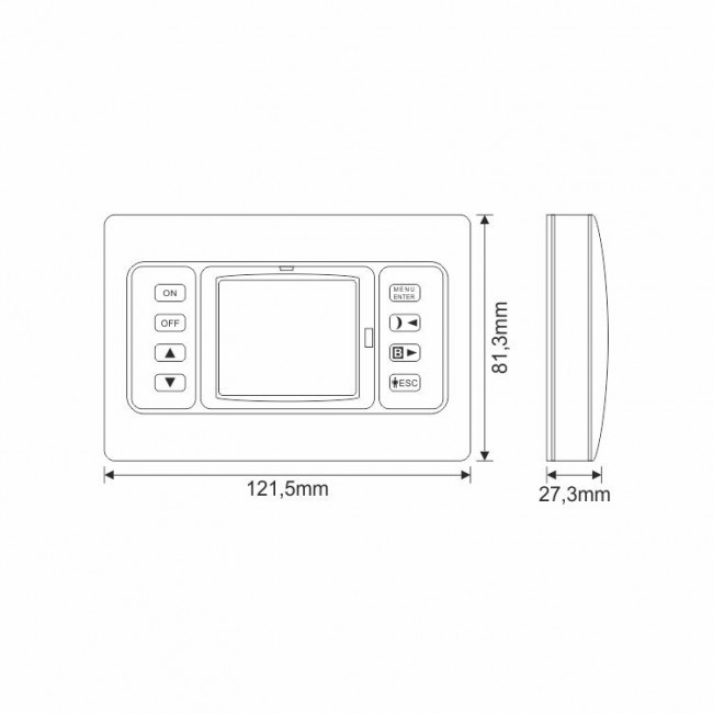 Θερμοστάτης Ψηφιακός Με Έξοδο Για Boiler BS-813/P OLYMPIA ELECTRONICS