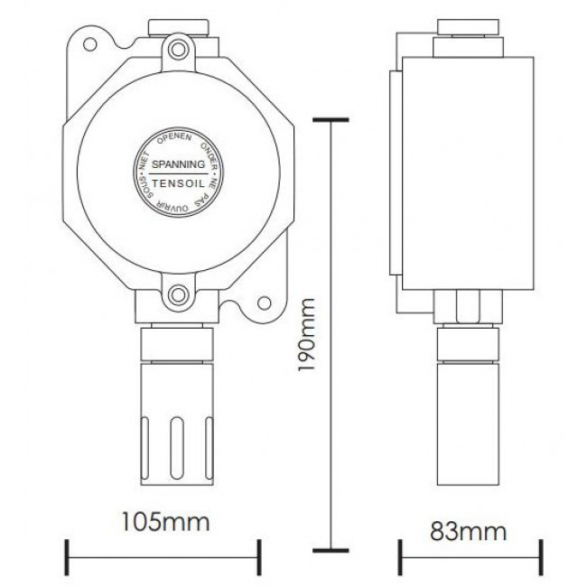 TS-293KG Αναλογικός Ανιχνευτής Υραερίου Αντιεκρικτικού Τύπου
