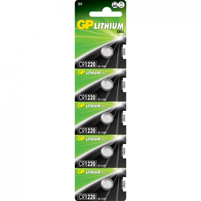 Μπαταρία Λιθίου Coin CR1220 GP BATTERIES