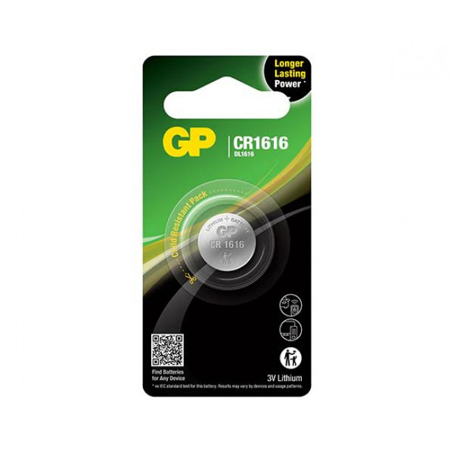 Μπαταρία Λιθίου Coin CR1616 GP BATTERIES
