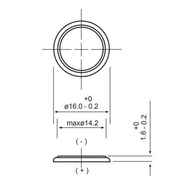 Μπαταρία Λιθίου Coin CR1616 GP BATTERIES