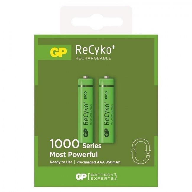 Μπαταρία Επαναφορτιζόμενη LR03 ΑΑΑ 1.2V 950mAh (Blister 2τμχ) ReCyko GP