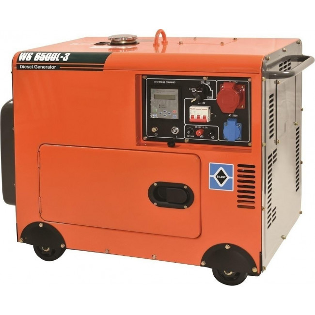 Ηλεκτρογεννήτρια Πετρελαίου Με Μίζα 6kW WS8500L-3 KRAFT