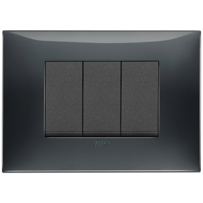 Διακόπτης Απλός 1 Στοιχείου Carbon Ματ Neve 09001.CM VIMAR