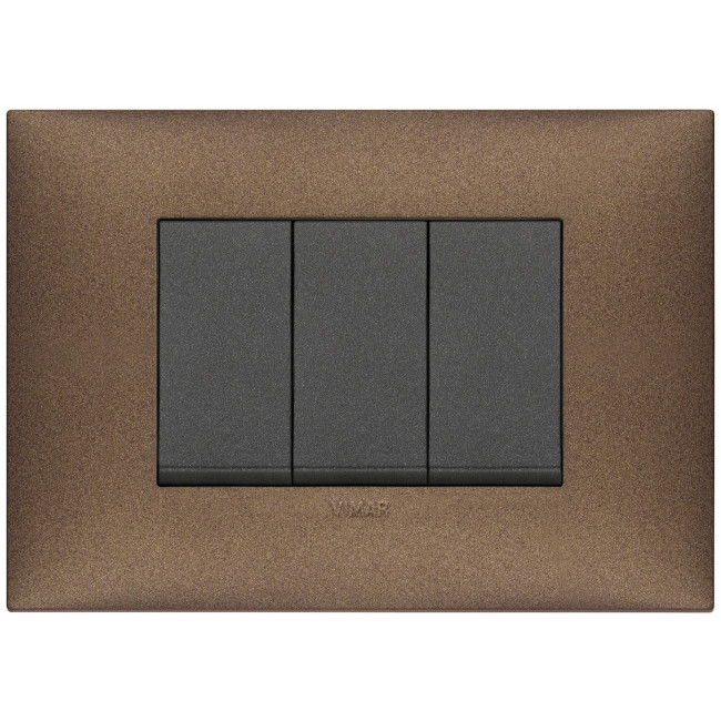 Διακόπτης Απλός 1 Στοιχείου Carbon Ματ Neve 09001.CM VIMAR