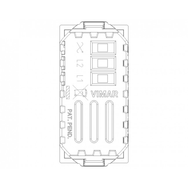 Dimmer Περιστροφικό Universal 1 Στοιχείου Λευκό Neve 09153 VIMAR