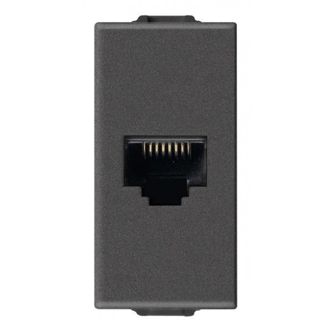 Πριζα Δικτύου RJ45 Cat.6 FTP 1 Στοιχείου Carbon Ματ Neve 09339.14.CM VIMAR