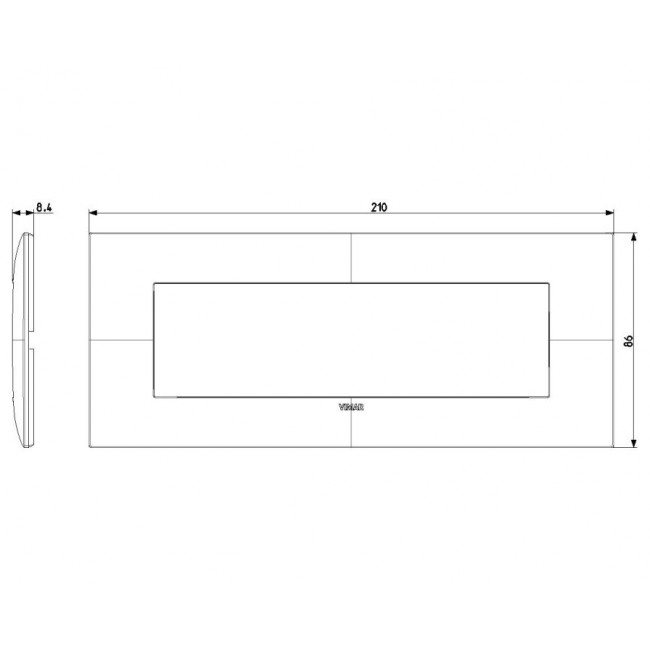 Πλαίσιο 7 Στοιχείων Σχιστόλιθος 09677.03 Neve VIMAR