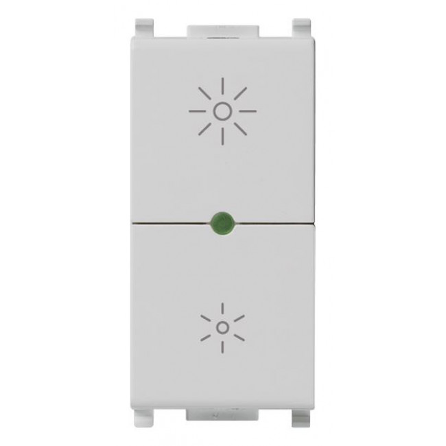 Dimmer Πλήκτρου Universal 1 Στοιχείου Ασημί Plana 14135.1.SL VIMAR