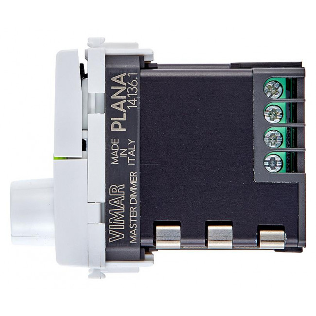 Dimmer Περιστροφικό Universal 1 Στοιχείου Λευκό Plana 14136.1 VIMAR