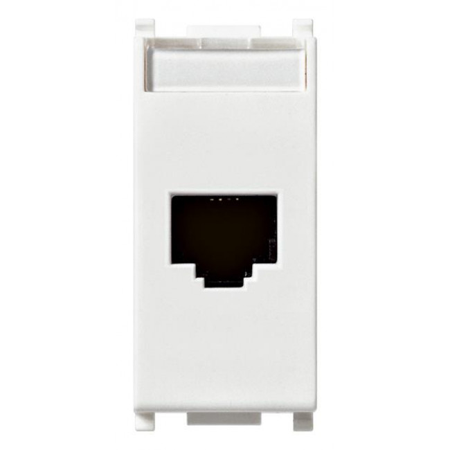 Πριζα Δικτύου RJ45 Cat.5e UTP 1 Στοιχείου Λευκό Plana 14339.11 VIMAR