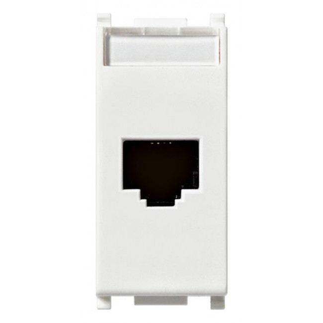 Πρίζα Δικτύου RJ45 Cat.6 FTP 1 Στοιχείου Λευκό Plana 14339.14 VIMAR